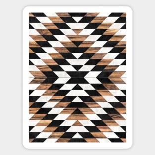 Urban Tribal Pattern No.13 - Aztec - Concrete and Wood Magnet